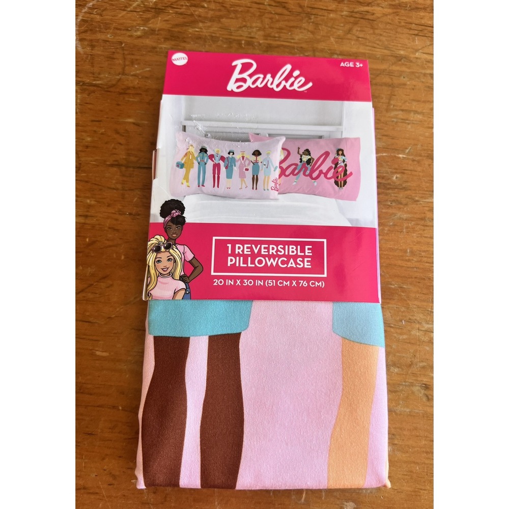 Barbie Reversible Standard Size Pillow Case
